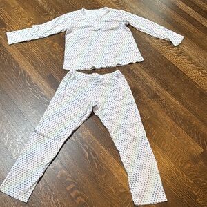 Roller Rabbit White Pajama Sets with Soft Fabric and disco heart Pattern